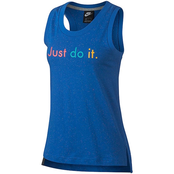 Nike Tops - Nike Just Do It Prep Crew Neck Graphic Tank Top